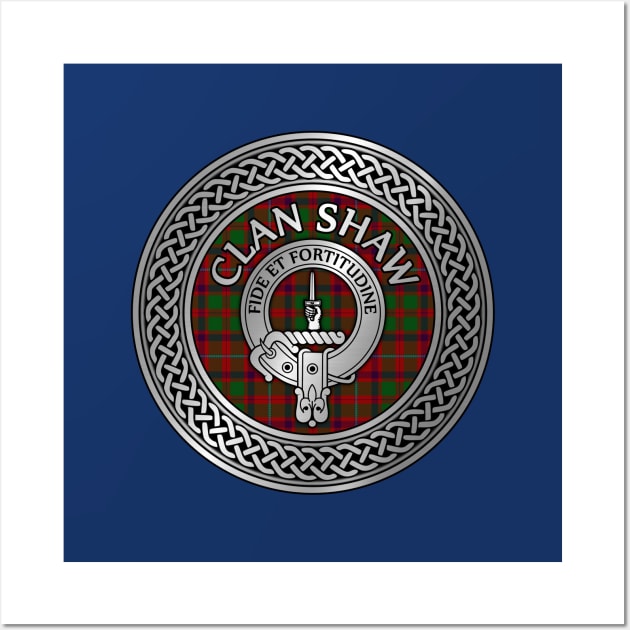 Clan Shaw Crest & Tartan Knot Wall Art by Taylor'd Designs